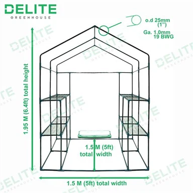 স্টার্টারদের জন্য গ্রীনহাউসে মিনি ওয়াক